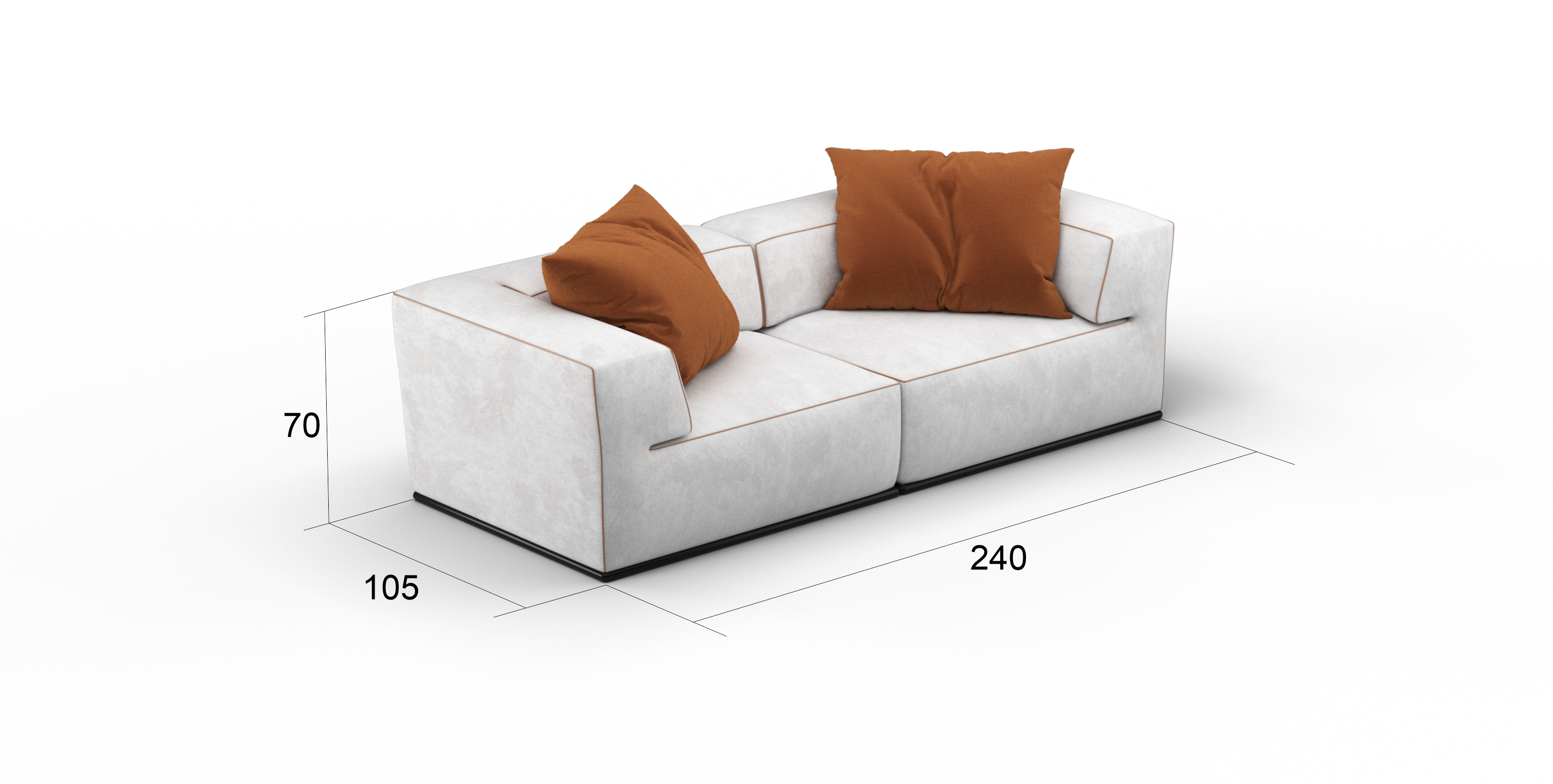 Диван Kano прямой