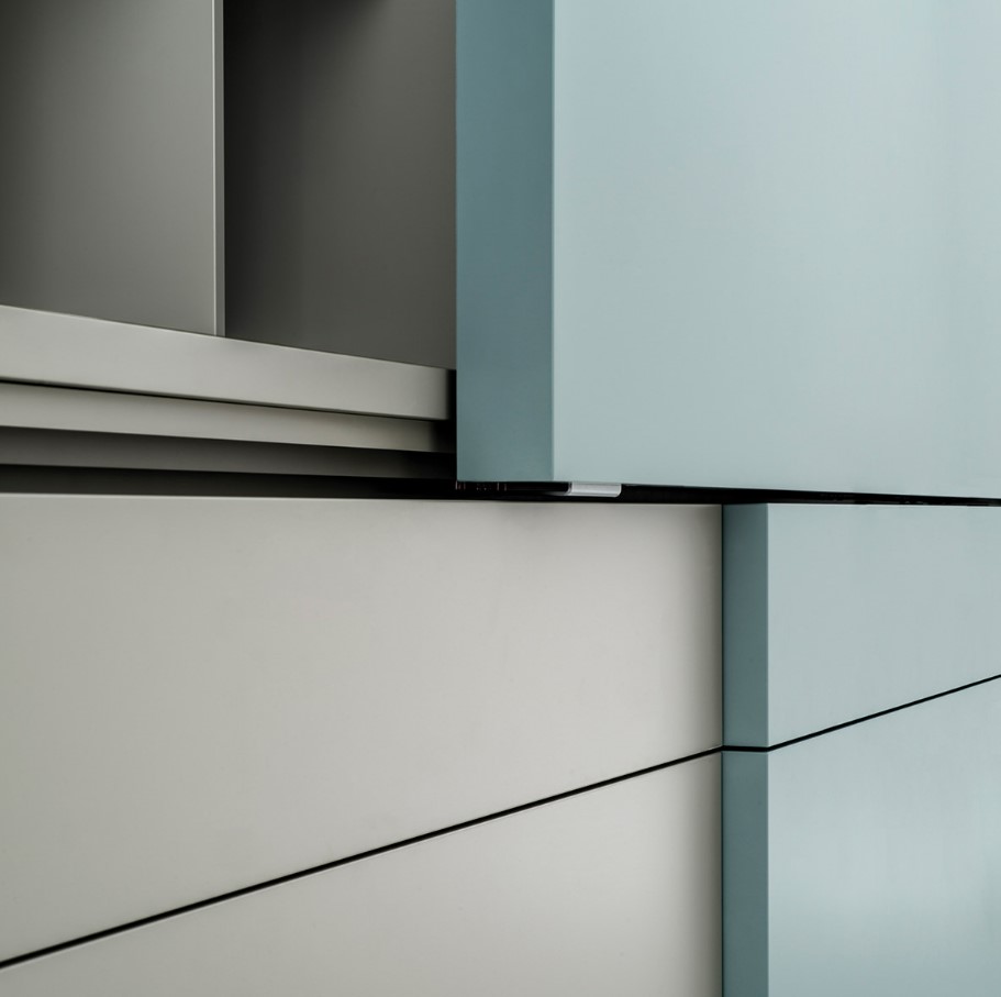 Раздвижной модуль с ящиками